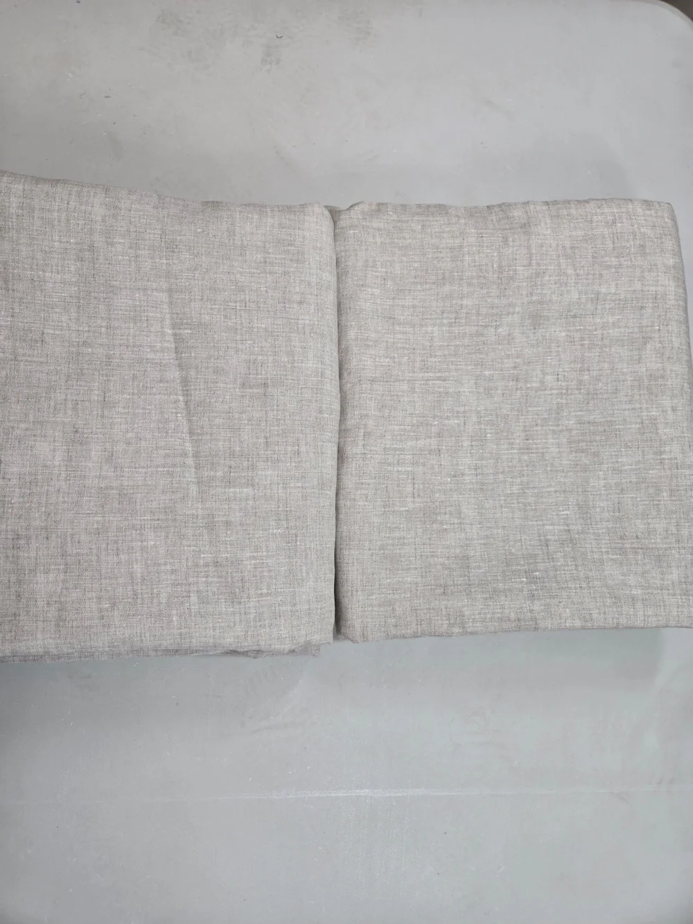 NWOT QUINCE Set Of 2 48x96 European Linen Curtains Flax 0011